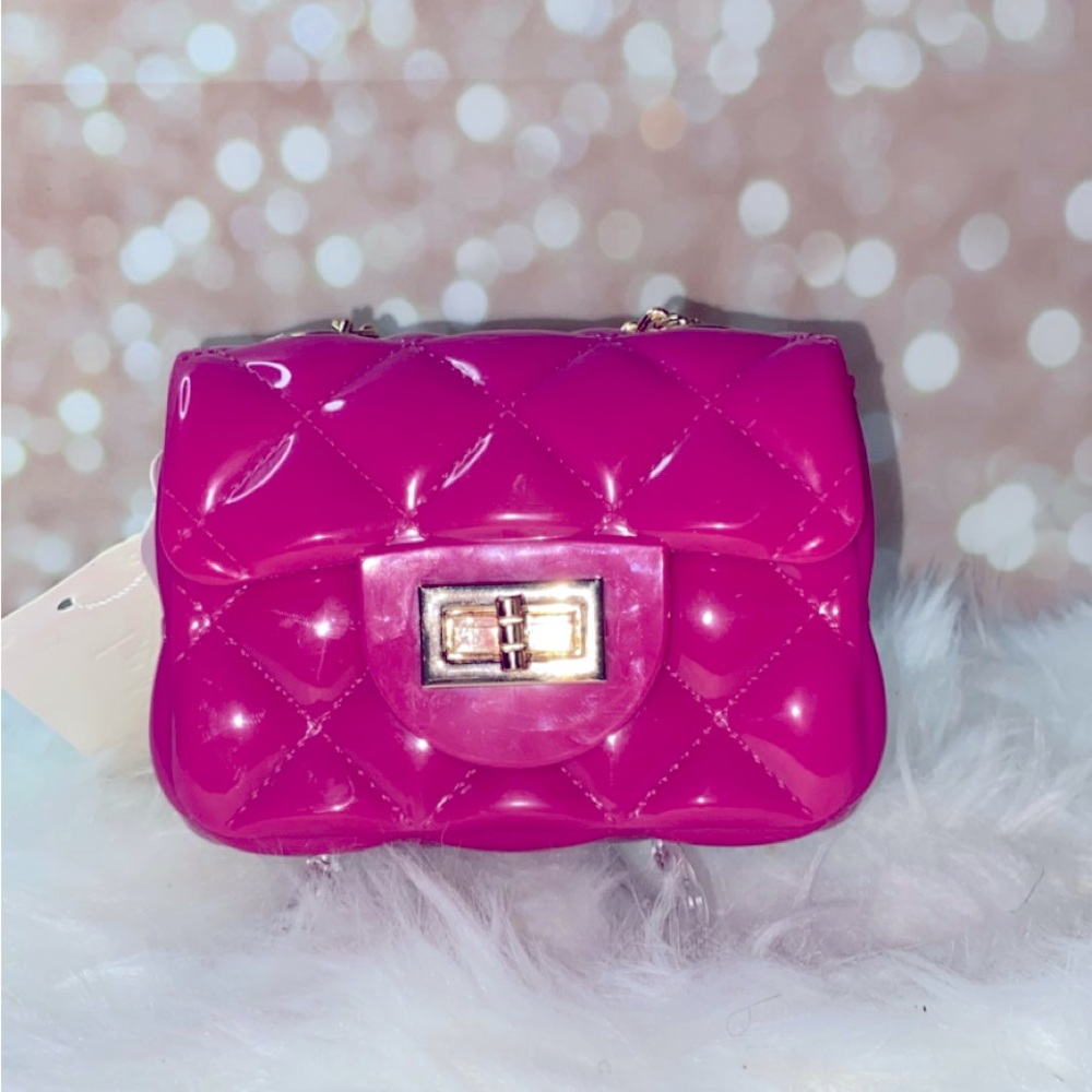 Quilted mini bag with strap
